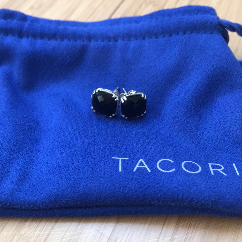 Blank onyx tacori studs